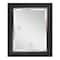 Head West® 34.5" Alderton Black & Silver Framed Beveled Wall Mirror